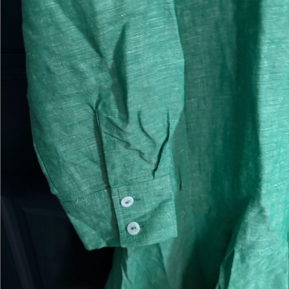 Tuckernuck Green Callahan Button-Up Shirt Dress - Picture 4 of 10